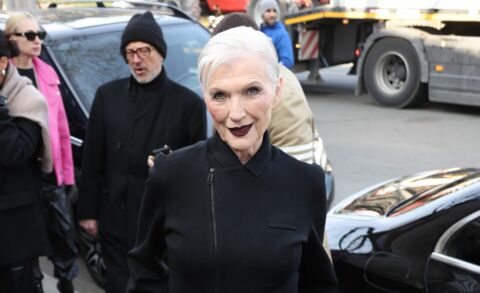FASHION WEEK A 74 ans, la mère d'Elon Musk, ancien mannequin, bluffe en public avec un maquillage canon 3 May Musk portait du rouge à lèvres marron à 74 ans