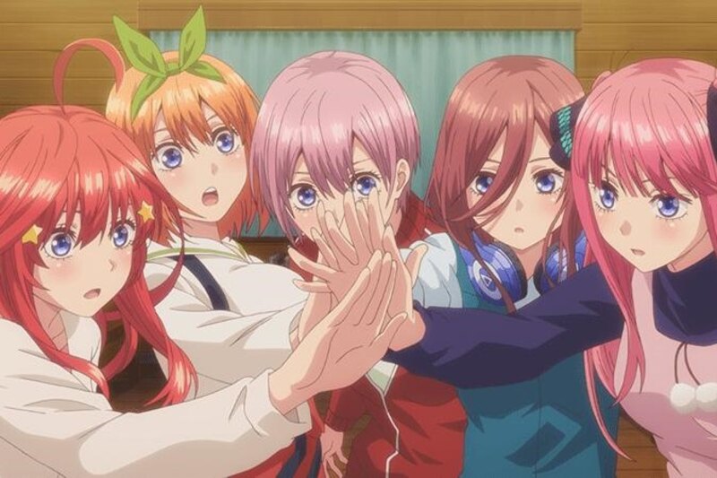 Top 20 des meilleurs anime Harem sur Netflix, Funimation, Crunchyroll et Hulu (2023) 16 Les Quintuplés Quintessentiels