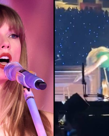 Voici comment Taylor Swift plonge et « nage » sur la scène du The Eras Tour 29 Voici comment Taylor Swift plonge et « nage » sur la scène du The Eras Tour - 28