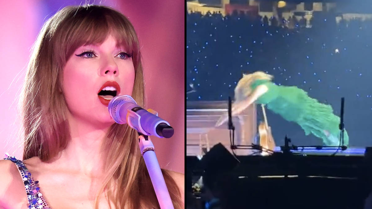 Voici comment Taylor Swift plonge et « nage » sur la scène du The Eras Tour 2 Voici comment Taylor Swift plonge et « nage » sur la scène du The Eras Tour - 1