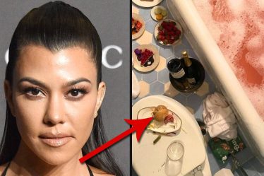 Kourtney Kardashian divise Internet avec une photo de nourriture controversée dans la salle de bain - 11