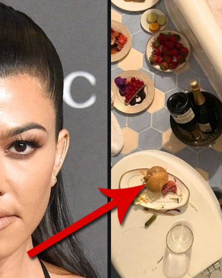 Kourtney Kardashian divise Internet avec une photo de nourriture controversée dans la salle de bain 134 Kourtney Kardashian divise Internet avec une photo de nourriture controversée dans la salle de bain - 133