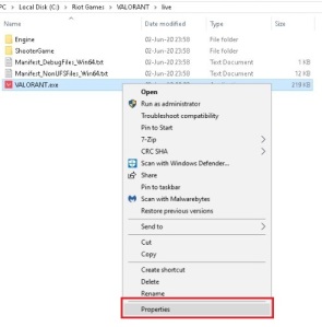 Comment réparer VALORANTLe code d'erreur "ne peut pas être lancé avec votre mode de compatibilité actuel" 10 Comment réparer VALORANTLe code d'erreur "ne peut pas être lancé avec votre mode de compatibilité actuel" - 9