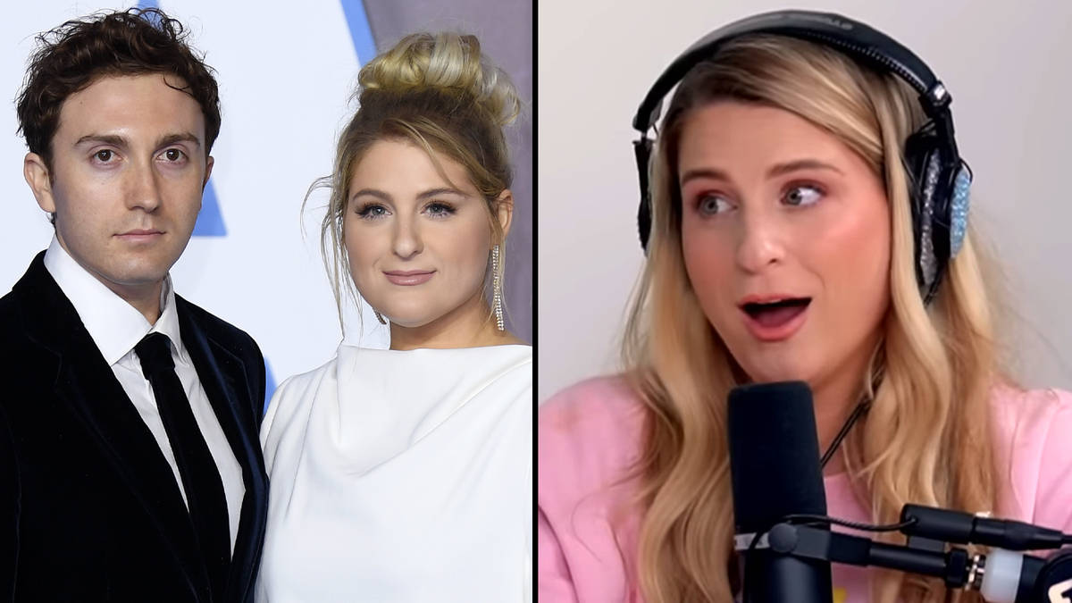 Meghan Trainor dit qu'elle a "l'anxiété de la chatte" à cause du "gros" pénis de son mari Daryl 2 Meghan Trainor dit qu'elle a "l'anxiété de la chatte" à cause du "gros" pénis de son mari Daryl - 1