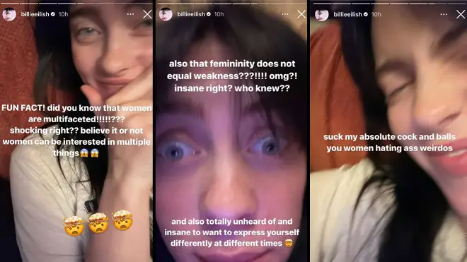 Billie Eilish claque les "bizarres" qui disent qu'elle s'habille "trop féminine" maintenant 4 Billie Eilish claque