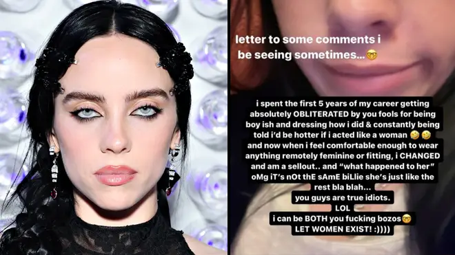 Billie Eilish claque les "bizarres" qui disent qu'elle s'habille "trop féminine" maintenant 3 Billie Eilish claque