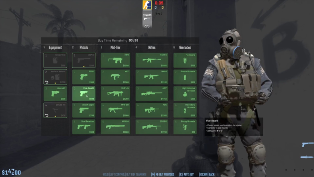 Tous les correctifs et correctifs dans la version bêta du test CS2 : modifications, mises à jour, etc. 5 Menu d'achat CS2 sur Mirage CT spawn