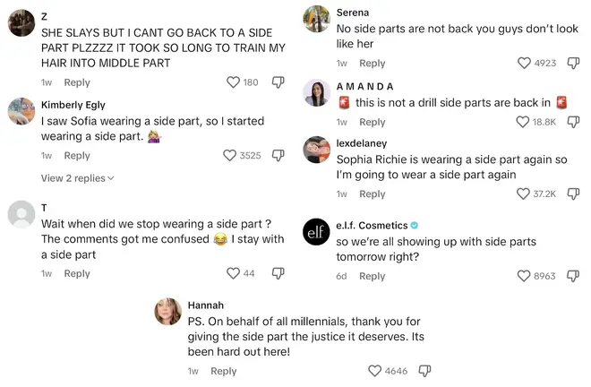 La génération Z déclare à nouveau les séparations latérales cool grâce au look viral de Sofia Richie 4 Sofia Richie envoie TikTok dans un effondrement sur sa séparation de côté