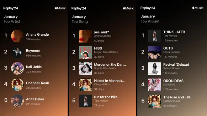 Apple Music Replay 2024 : Comment retrouver vos chansons les plus écoutées chaque mois 4 Apple Music Replay 2024 : Comment trouver vos chansons, artistes et albums les plus écoutés de l'année