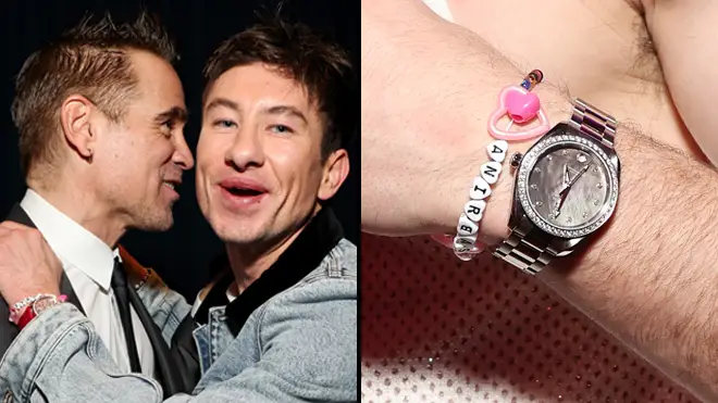Barry Keoghan porte le bracelet Sabrina Carpenter sur le tapis rouge de la soirée des Oscars de Vanity Fair 4 Barry Keoghan a été aperçu portant le bracelet Sabrina à plusieurs reprises