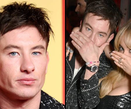 Barry Keoghan porte le bracelet Sabrina Carpenter sur le tapis rouge de la soirée des Oscars de Vanity Fair 81 Barry Keoghan porte le bracelet Sabrina Carpenter sur le tapis rouge de la soirée des Oscars de Vanity Fair - 80