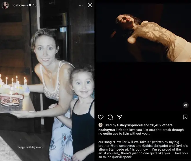 Noah Cyrus et Tish Cyrus semblent mettre fin à leur querelle avec un message émotionnel 5 Noah Cyrus souhaite un joyeux anniversaire à Tish Cyrus sur Instagram