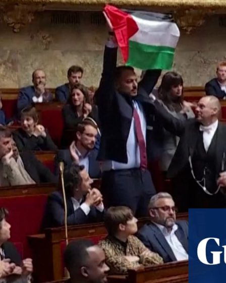 Suspension du Parlement français après qu'un député agite le drapeau palestinien - vidéo | France 36 Suspension du Parlement français après qu'un député agite le drapeau palestinien - vidéo | France - 35