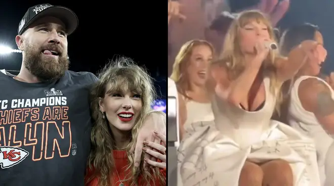 Toutes les références de Travis Kelce dans la tournée Eras « So High School » de Taylor Swift... 3 Toutes les références de Travis Kelce dans la performance de la tournée Eras « So High School » de Taylor Swift