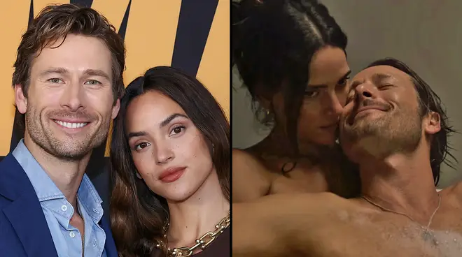 Glen Powell et Adria Arjona de Hit Man sont partis avec "Crazy Rash" après une scène de bain intime 3 Glen Powell et Adria Arjona de Hit Man sont partis avec