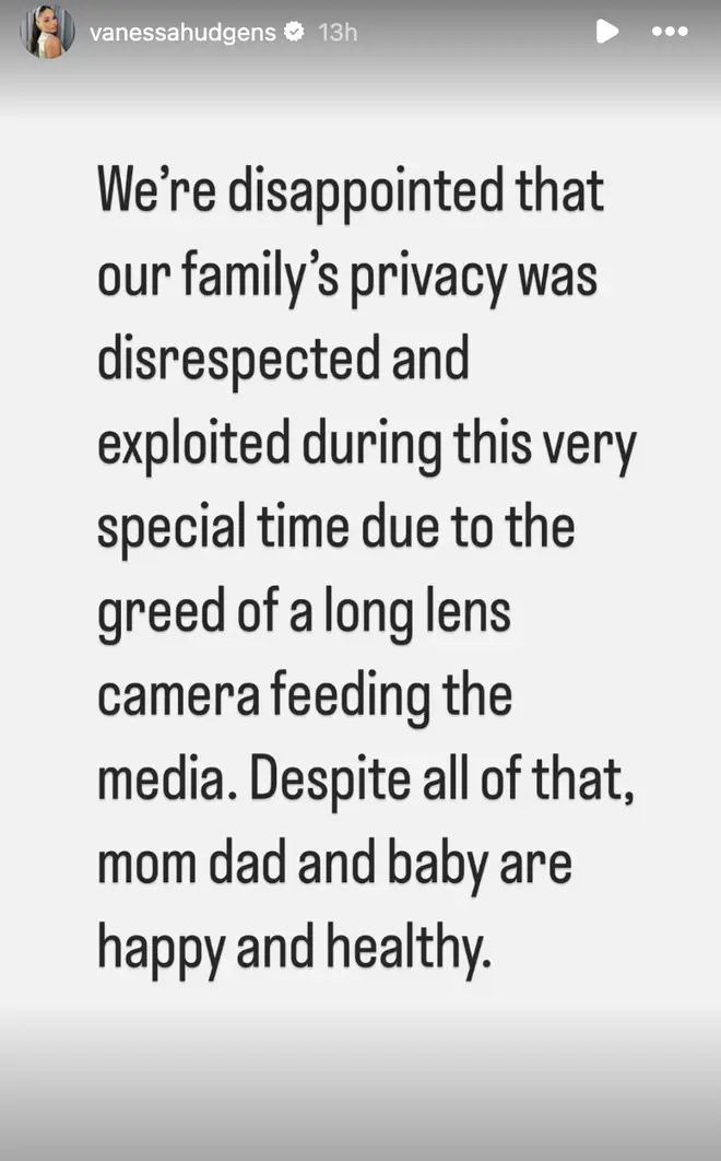 Vanessa Hudgens dénonce avoir été « exploitée » à cause des photos de son nouveau bébé 5 Vanessa Hudgens et Cole Tucker se sont prononcés contre les photos pap d'eux sortant de l'hôpital