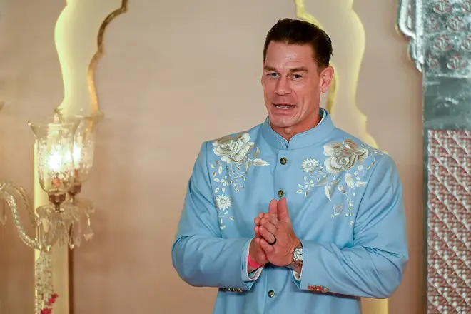 Tous les invités célèbres au mariage d'Ambani, dont Kim Kardashian et Nick Jonas 8 John Cena arrive pour la cérémonie de mariage d'Anant Ambani et Radhika Merchant à Mumbai