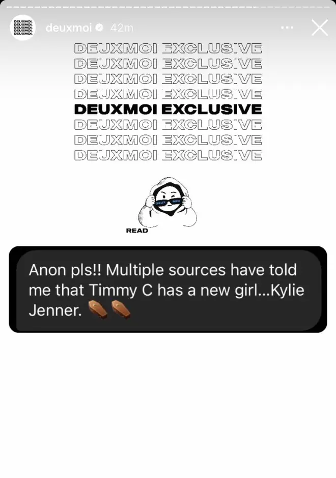 Chronologie des rencontres de Kylie Jenner et de son petit ami Timothée Chalamet 13 Deux Moi broke the 'news'