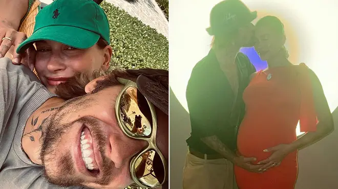 Hailey et Justin Bieber ont-ils une petite fille ou un petit garçon ? Les derniers indices 3 Hailey et Justin Bieber sourient et bercent leur baby bump