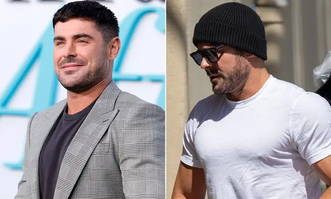 Qu'est-il arrivé à Zac Efron ? L'acteur brise le silence après avoir été hospitalisé 3 Zac Efron sur le tapis rouge de Family Affair à côté d'une photo de lui portant un t-shirt blanc et un bonnet