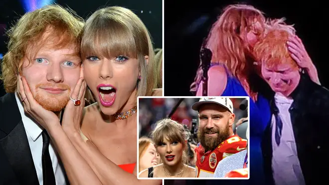 Taylor Swift amène Ed Sheeran sur scène lors de la tournée Eras pour interpréter le doux "Travis Kelce... 3 Taylor Swift amène Ed Sheeran sur scène lors de la tournée Eras pour interpréter Everything Has Changed, End Game et Thinking Out Loud