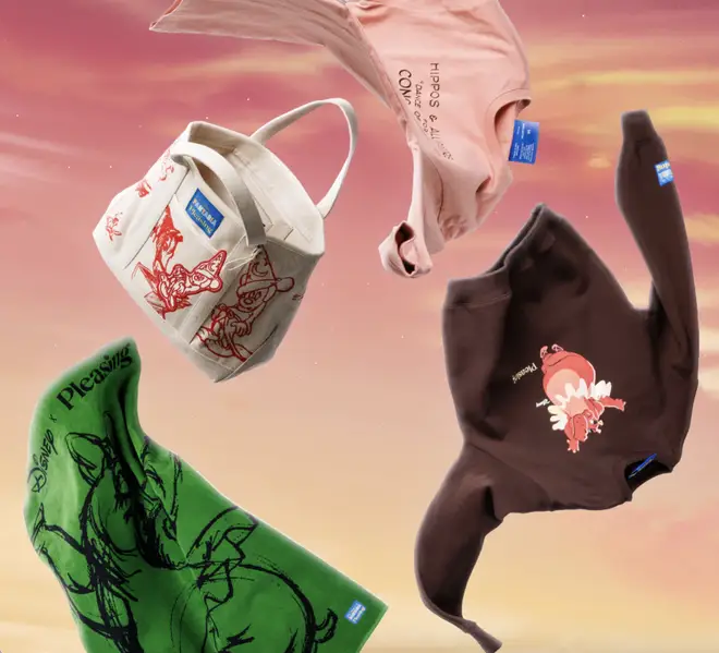 Collaboration Pleasing Disney de Harry Styles – Date de sortie, prix et tous les articles 5 Les articles disponibles dans la collaboration Pleasing x Disney comprennent des sweat-shirts, des sacs fourre-tout et des serviettes.