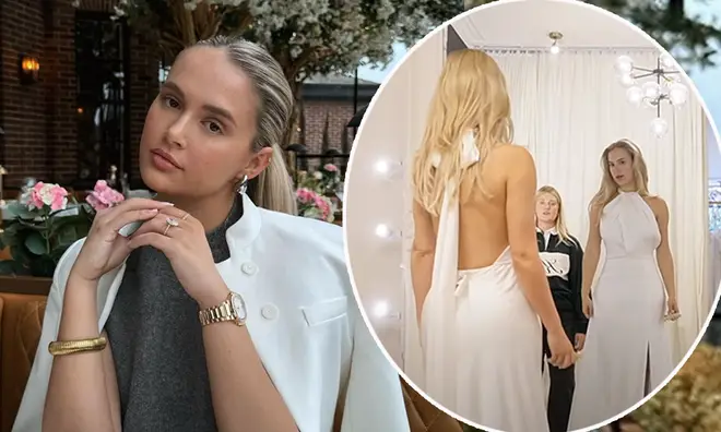 Pourquoi Molly-Mae essayait des robes de mariée au milieu de la séparation de Tommy Fury 3 Molly-Mae Hague s'est filmée en train d'essayer des robes de mariée