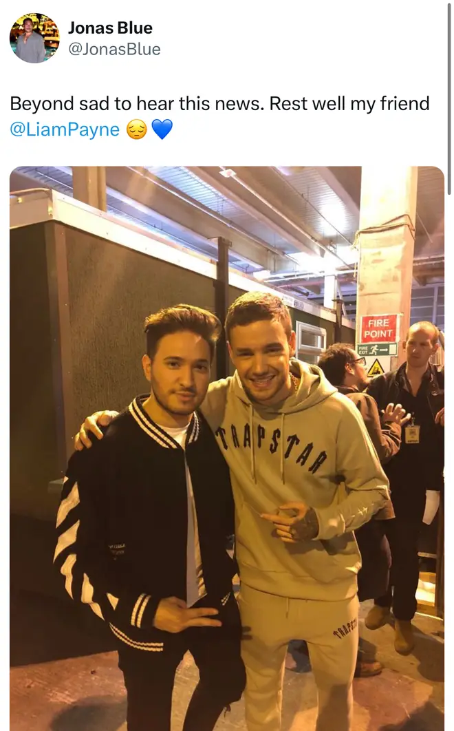 Les hommages des célébrités affluent pour Liam Payne après son décès 12 Jonas Blue publie un article suite au décès de Liam