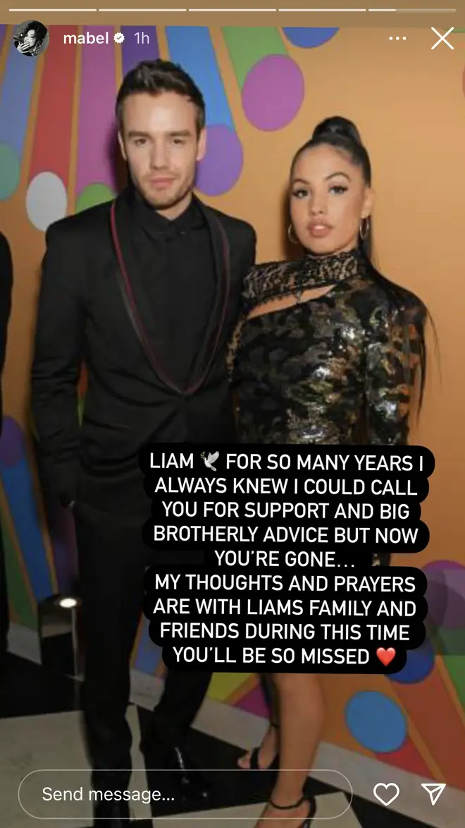 Les hommages des célébrités affluent pour Liam Payne après son décès 14 Mabel sur le décès de Liam Payne