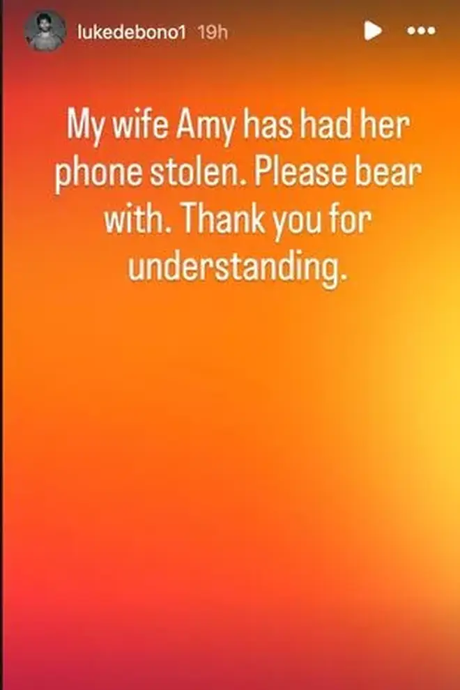 Amy et Luke de MAFS UK révèlent accidentellement l'état de leur relation 5 Luke a partagé ceci dans son histoire Instagram