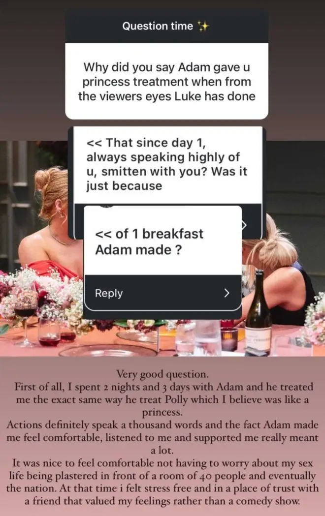 Amy de MAFS UK dit que Luke a rompu sa « promesse » de ne pas discuter de leur relation intime 6 Les fans ont remis en question l'expérience d'échange de couple d'Amy avec Adam