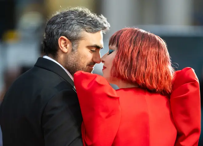 Lady Gaga et Michael Polansky assistent à la première britannique de 