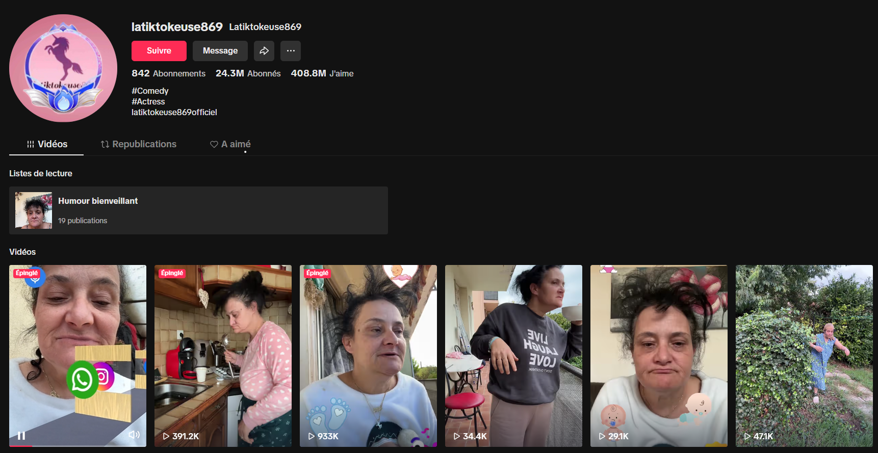 latiktokeuse869 : Une étoile montante de TikTok 2 latiktokeuse869 : Une étoile montante de TikTok - 1