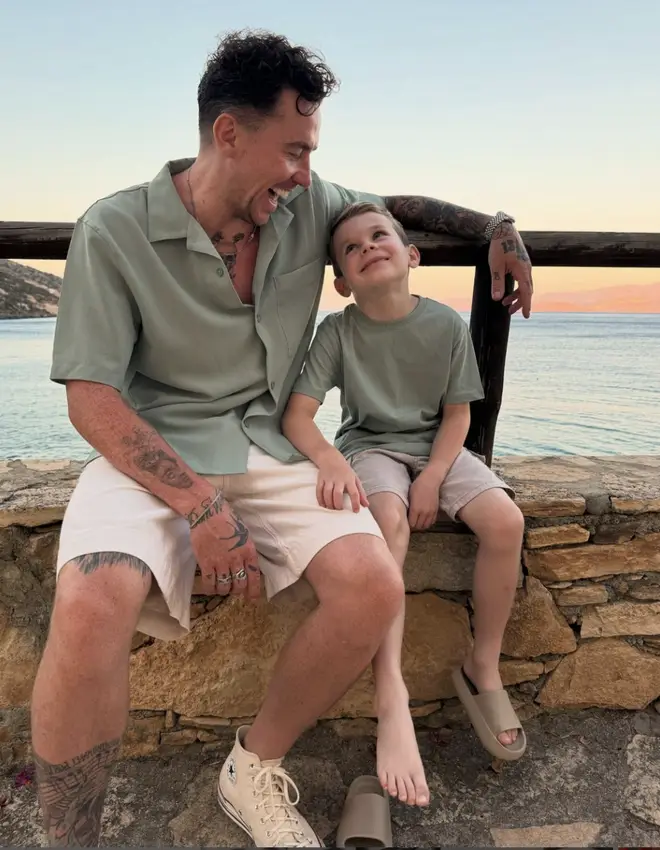 Danny Jones de McFly « s'apprête à rejoindre » la programmation I'm A Celebrity 2024 5 Danny et son fils Cooper