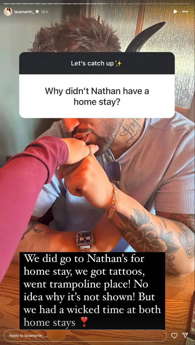 Lacey de MAFS UK révèle que la famille d'accueil non diffusée de Nathan comprenait des tatouages assortis 5 Lacey de Marié au premier regard a révélé ce qui s'est passé chez l'habitant de Nathan