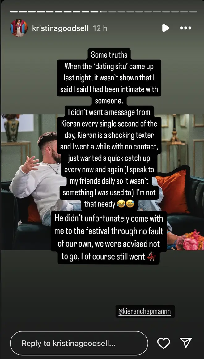Kieran et Kristina de MAFS UK révèlent que les patrons du spectacle ont bloqué leur voyage au festival 4 Kieran et Kristina remettent les pendules à l'heure lors de la finale du MAFS