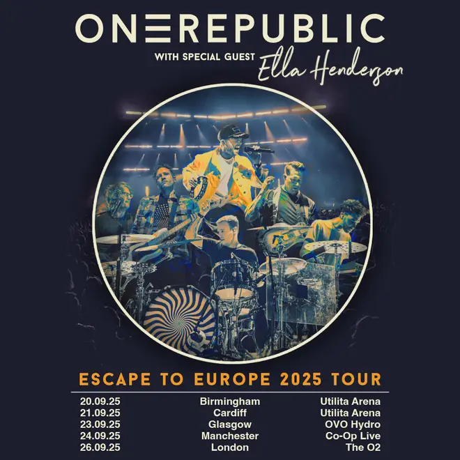 OneRepublic annonce la tournée Escape To Europe 2025 : billets, prévente, dates, lieux et plus 4 Tournée Escape To Europe de OneRepublic