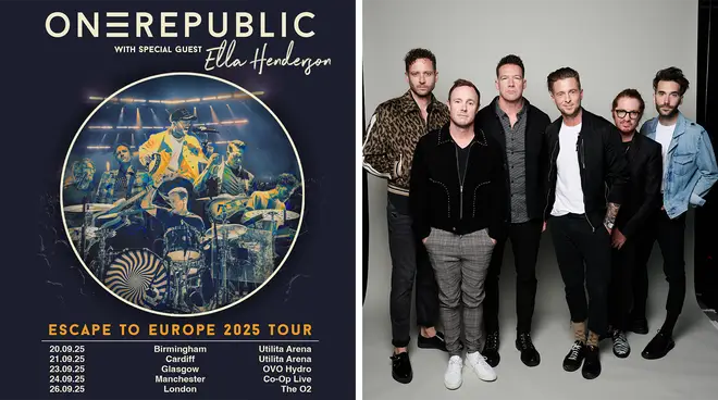OneRepublic annonce la tournée Escape To Europe 2025 : billets, prévente, dates, lieux et plus 3 OneRepublic annonce une tournée Royaume-Uni/UE