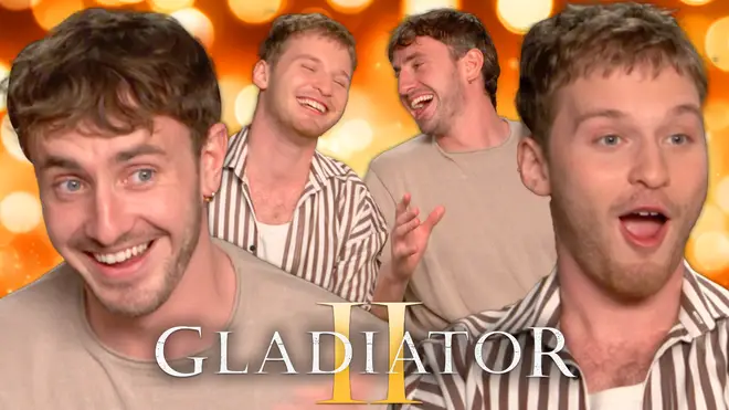 Paul Mescal et Fred Hechinger de Gladiator 2 se livrent à une interview mystérieuse et chaotique 3 Paul Mescal et Fred Hechinger de Gladiator 2 se lancent dans un quiz mystérieux et chaotique