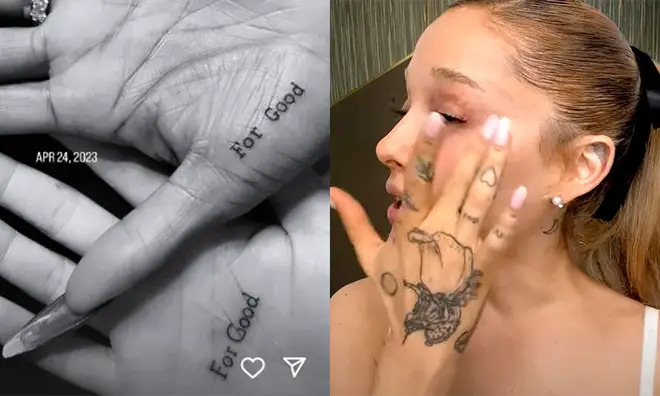 Moments les plus mignons de Cynthia Erivo et Ariana Grande – Chronologie de leur amitié 6 Ariana a révélé son tatouage de Glinda dans une vidéo pour Allure.