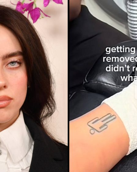 Billie Eilish répond après qu'un fan ait retiré le tatouage du logo Blohsh en raison d'une controverse sur la signification 2 Billie Eilish répond après qu'un fan ait retiré le tatouage du logo Blohsh en raison d'une controverse sur la signification - 1