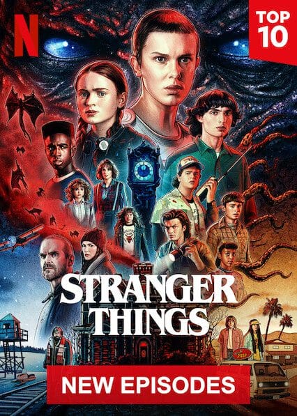 Les 10 meilleures séries surnaturelles en streaming sur Netflix en 2025 22 Stranger Things Affiche