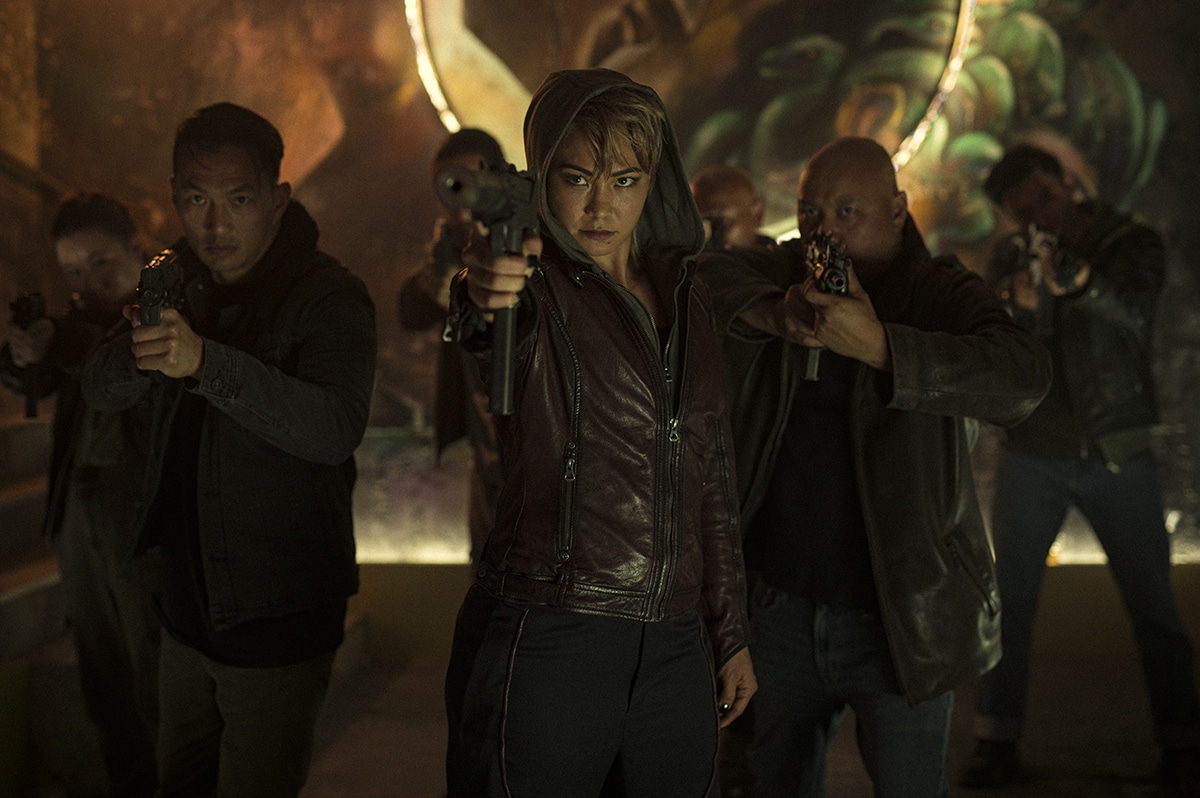 Tom Hardy et Gareth Evans apportent la chaleur 8 Ravage. Michelle Waterson comme assassin dans Havoc. Cr. Avec l'aimable autorisation de Netflix © 2025