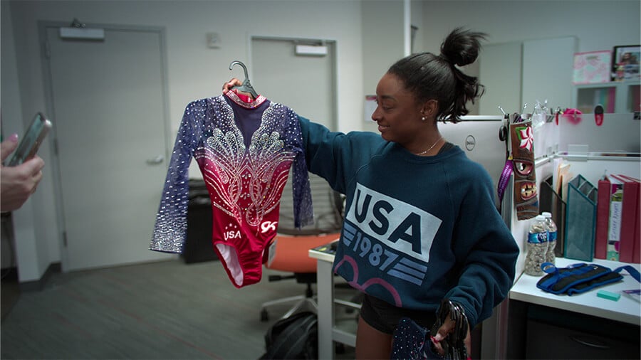 Toutes les séries Netflix et les espoirs du film 14 Dans les coulisses, Simone Biles part à venir à Netflix en octobre