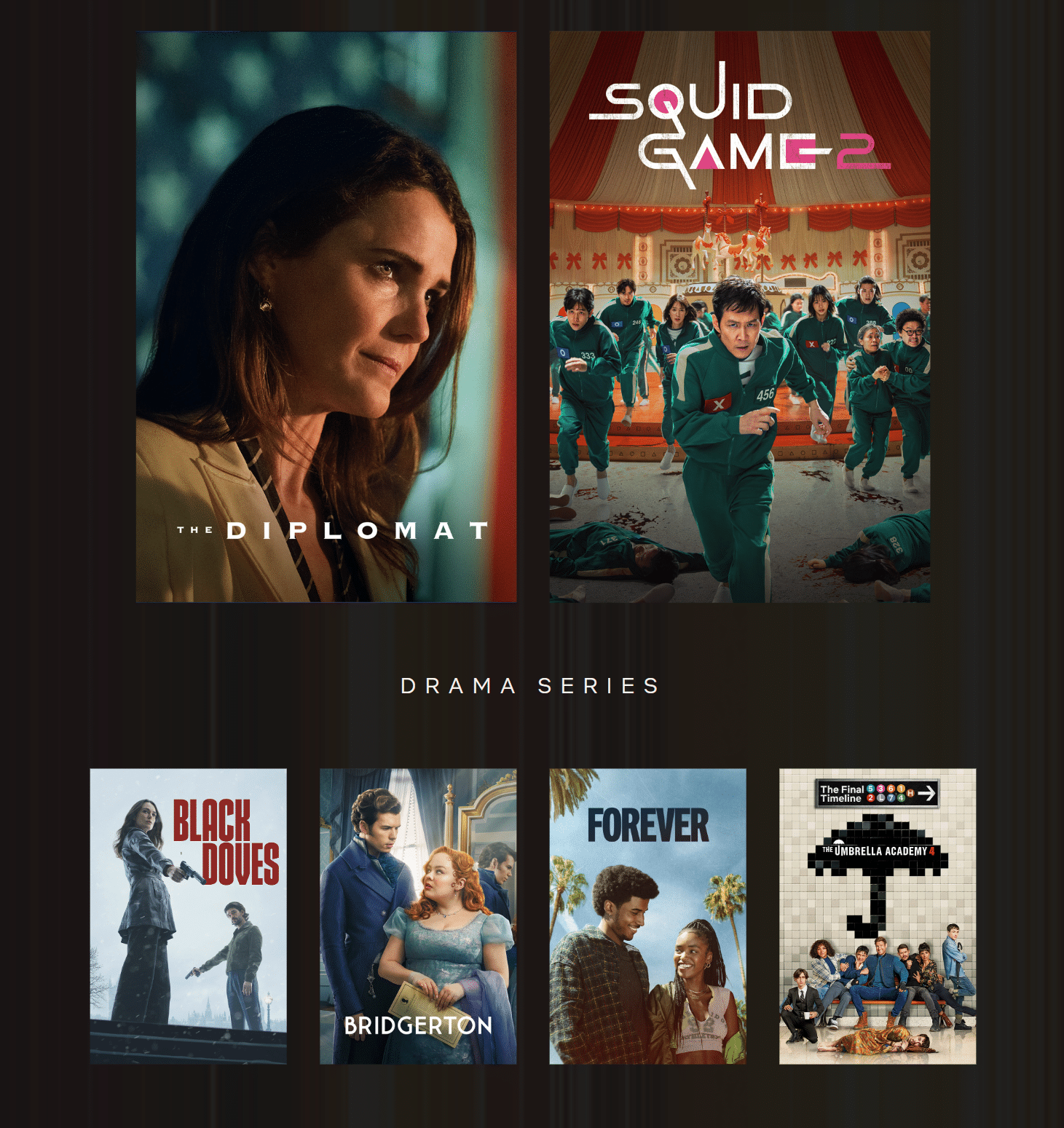 Série dramatique Emmy Fyc Netflix