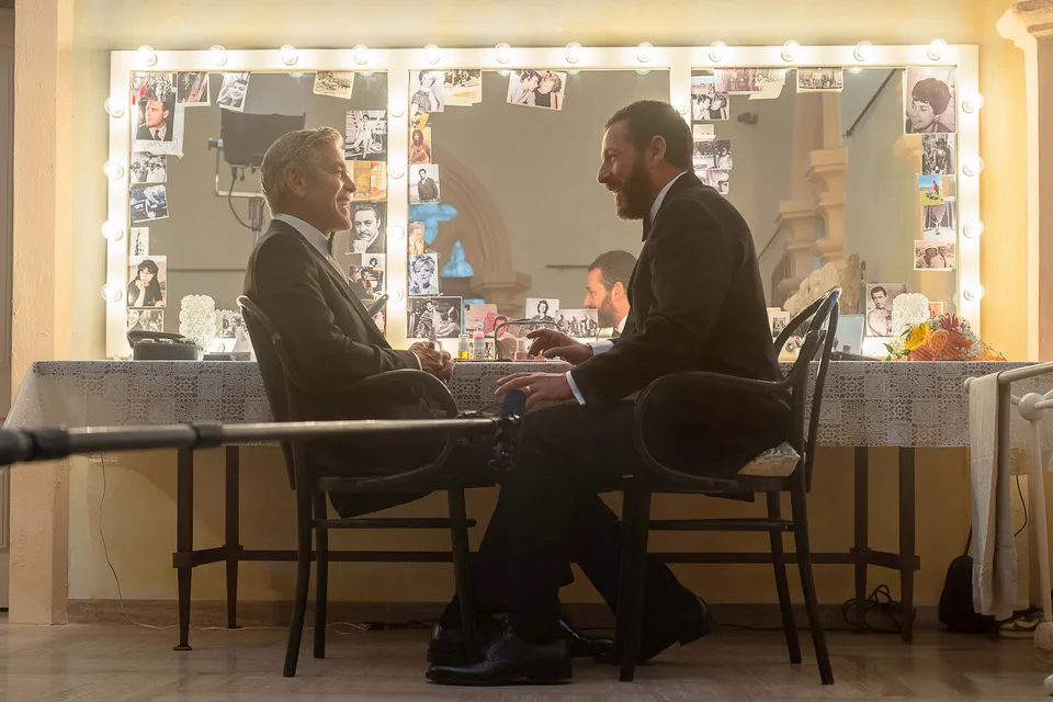 Netflix confirme le retour de 11 émissions à succès en 2026 et annonce ce qui reste à venir en 2025 5 6 Adam Sandler et George Clooney Noa Baumbach Jay Kelly Film Netflix