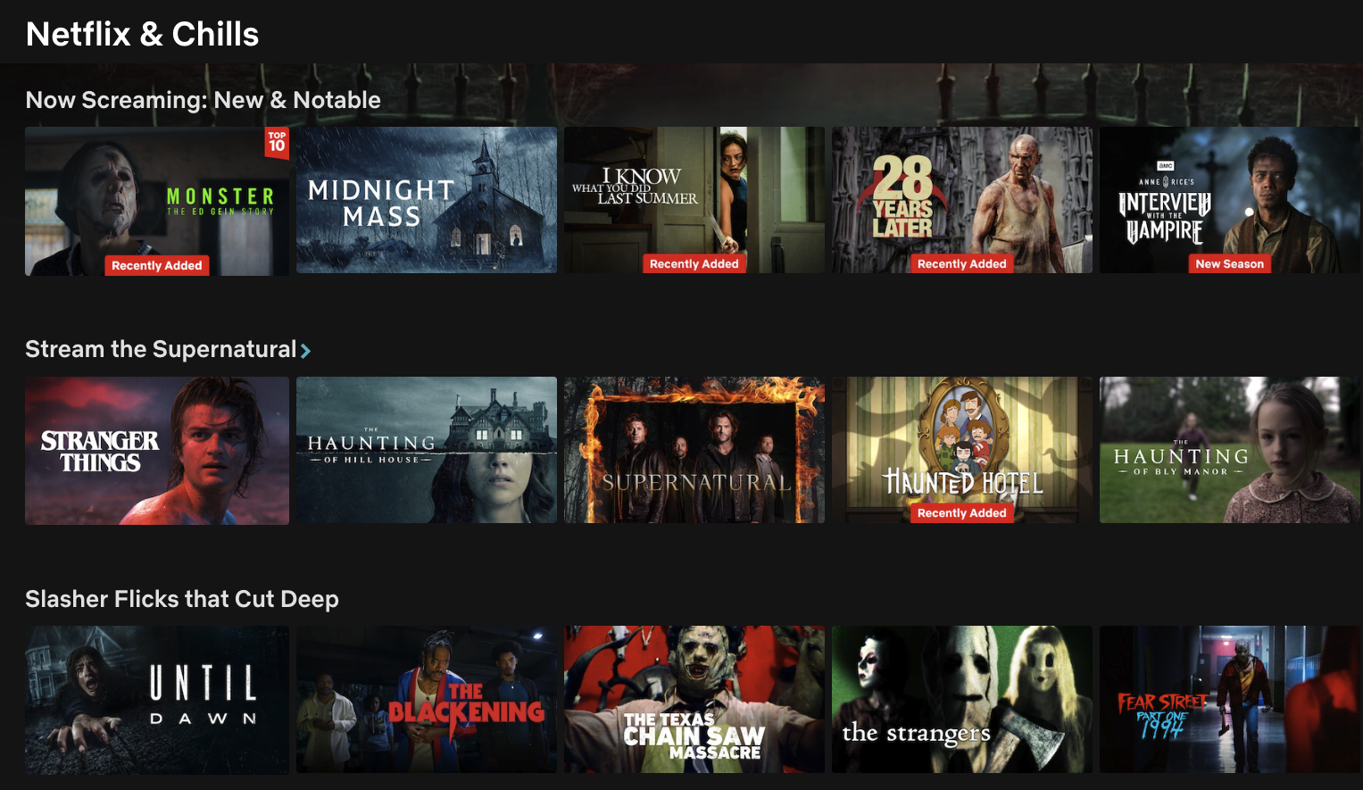 Codes d'Halloween Netflix pour débloquer une bibliothèque secrète de films et de séries d'horreur 4 Page Hub Netflix et Chills