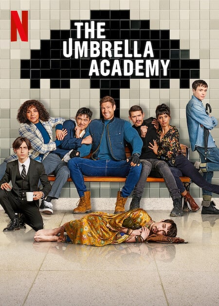 10 meilleures séries et films de super-héros en streaming sur Netflix 14 Le Umbrella Academy Affiche