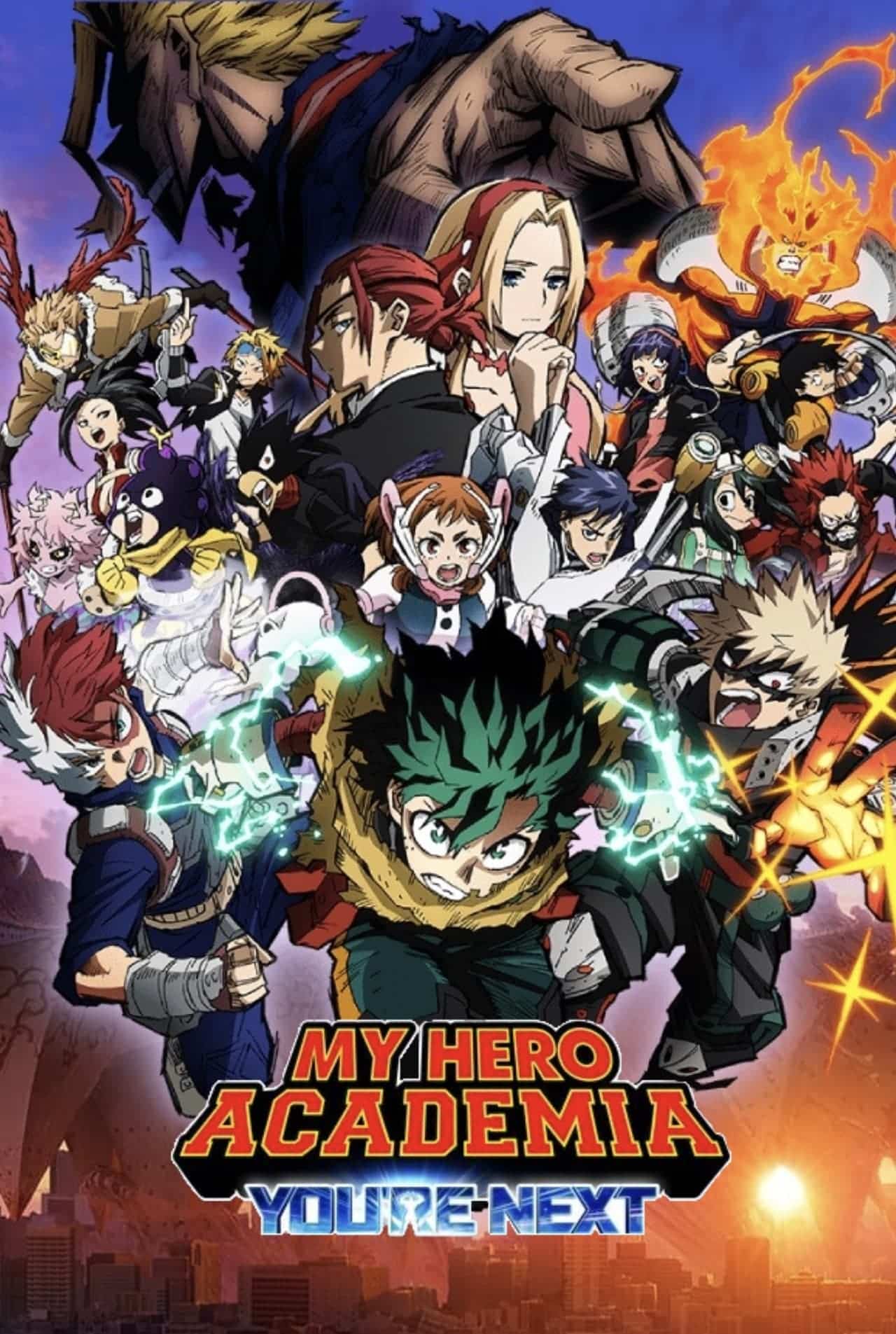 10 meilleures séries et films de super-héros en streaming sur Netflix 22 My Hero Academia: Vous êtes le prochain Poster